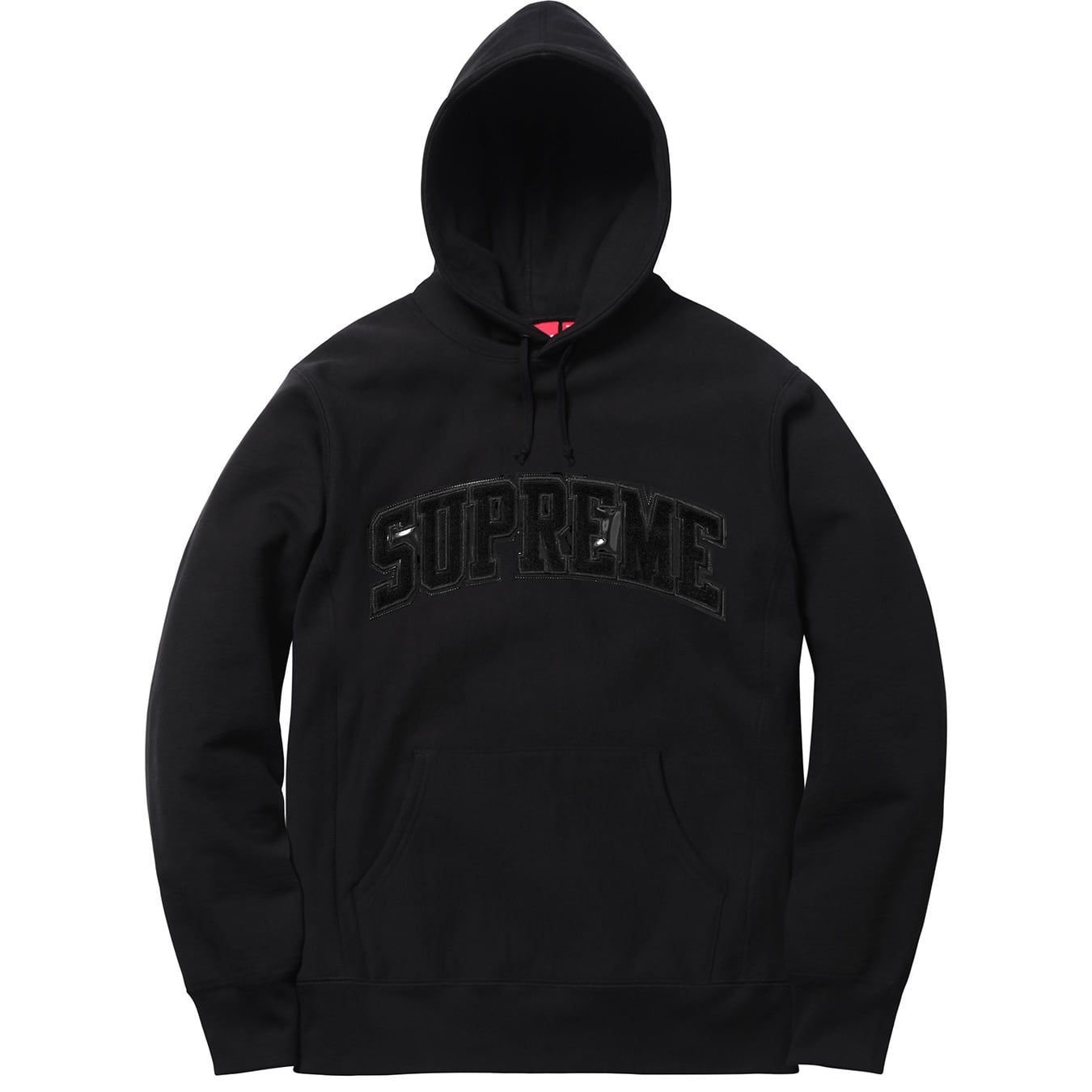 Patent/Chenille Arc Logo Hooded Sweatshirt view 8